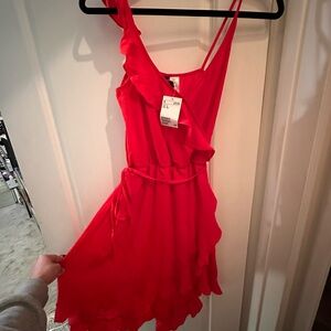 H&M wrap dress. Adjustable straps